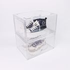 Przezroczyste plastikowe pudełka do przechowywania butów do układania w stosy Akrylowe szuflady