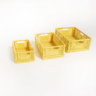 Bezwonne kwadratowe plastikowe pojemniki do przechowywania w gospodarstwie domowym 34 * 25,5 * 13 cm Możliwość układania w stosy wielokrotnego użytku