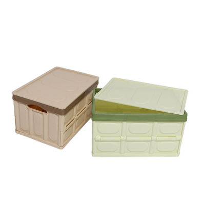 jakość  Multiscene Collapsible Storage Bins With Lid , Silk Road Enterprise Durable Foldable Plastic Bins fabryka
