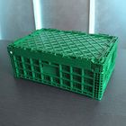 Zielona plastikowa skrzynia do przechowywania 600x400x220cm na warzywa owocowe