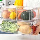 4 szt. Plastikowy przezroczysty zestaw do lodówki do układania w stosy Przechowywanie żywności w kuchni