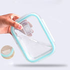 Kuchenka mikrofalowa Bezpieczne pudełko na lunch ze szkła borokrzemianowego z plastikową pokrywką